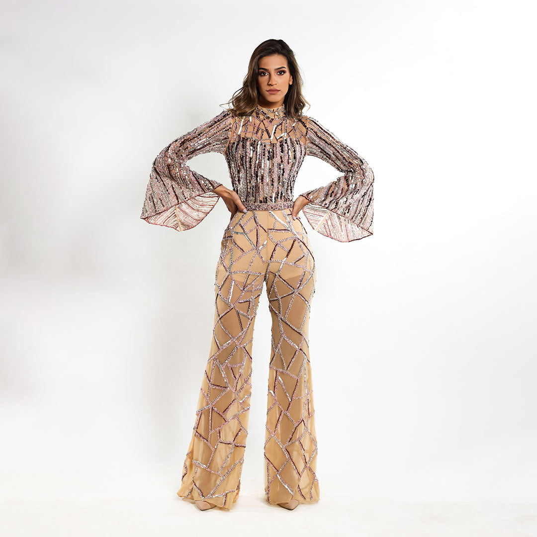 Starlit Elegance Jumpsuit Dress