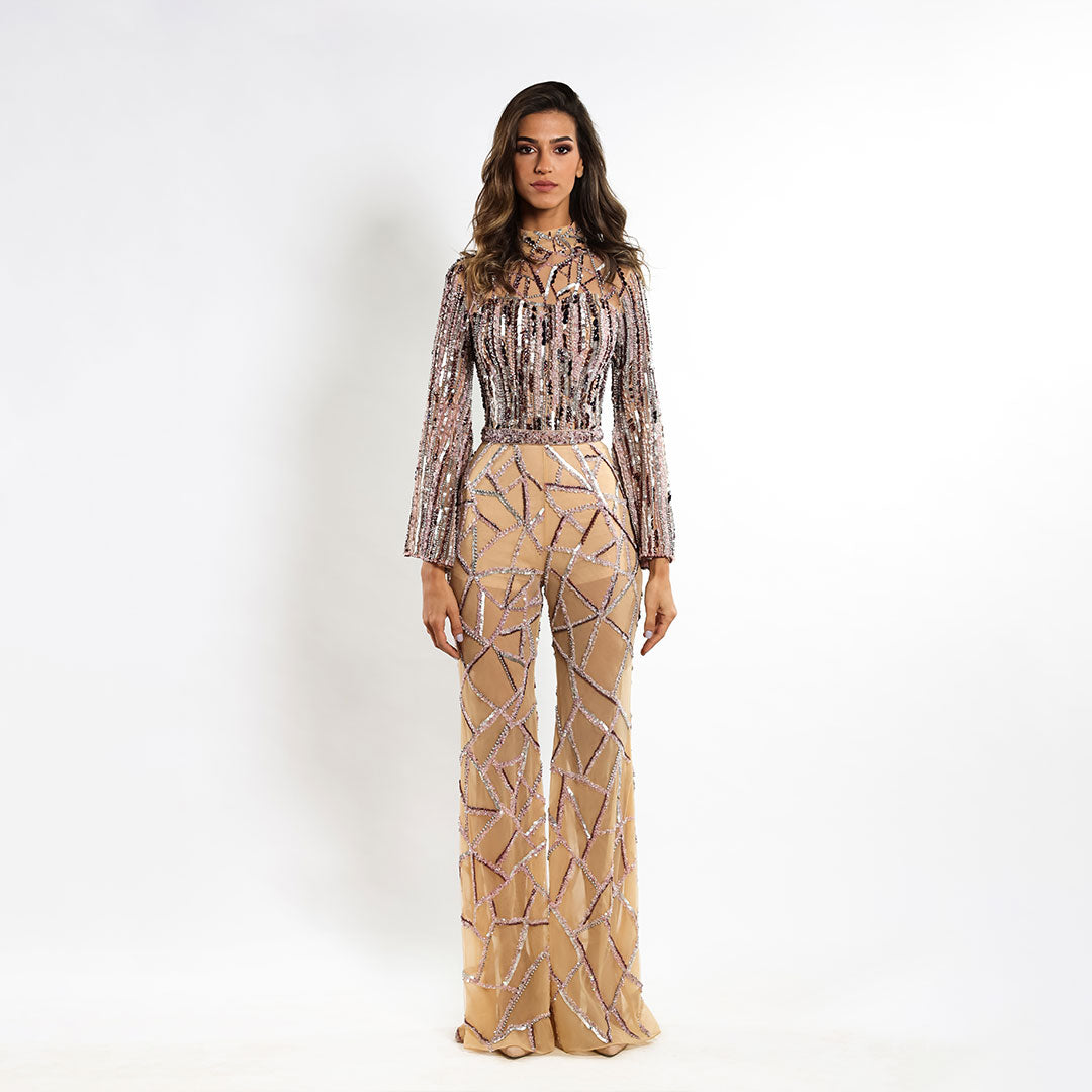 Starlit Elegance Jumpsuit Dress