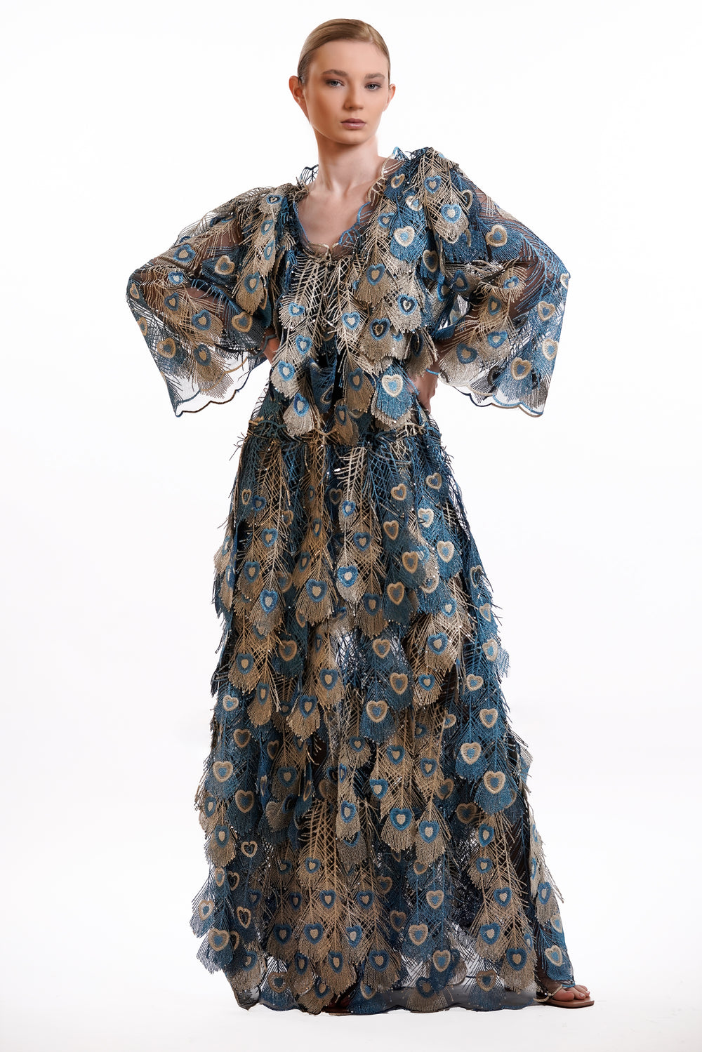 Azure Plumage Dress