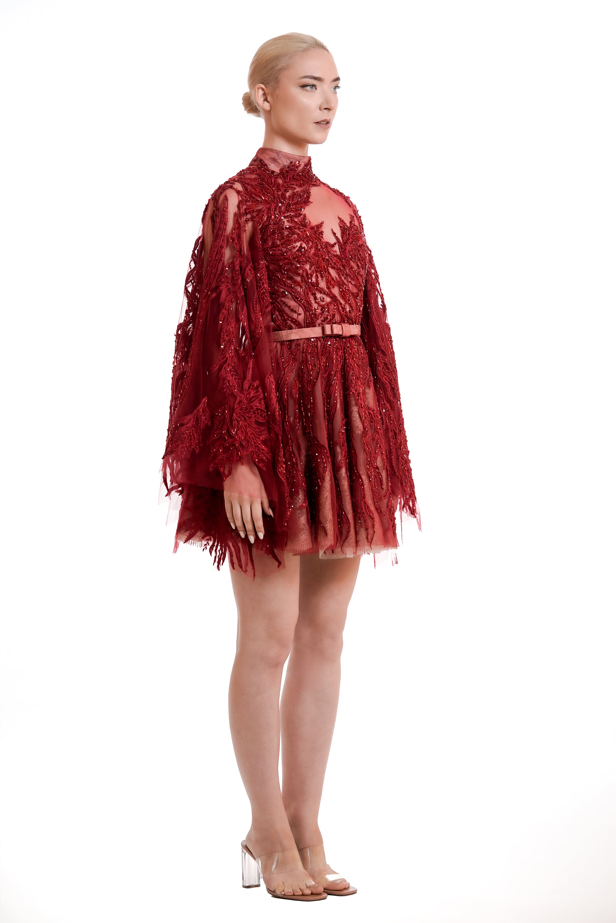 Swan's Scarlet Elegance Dress