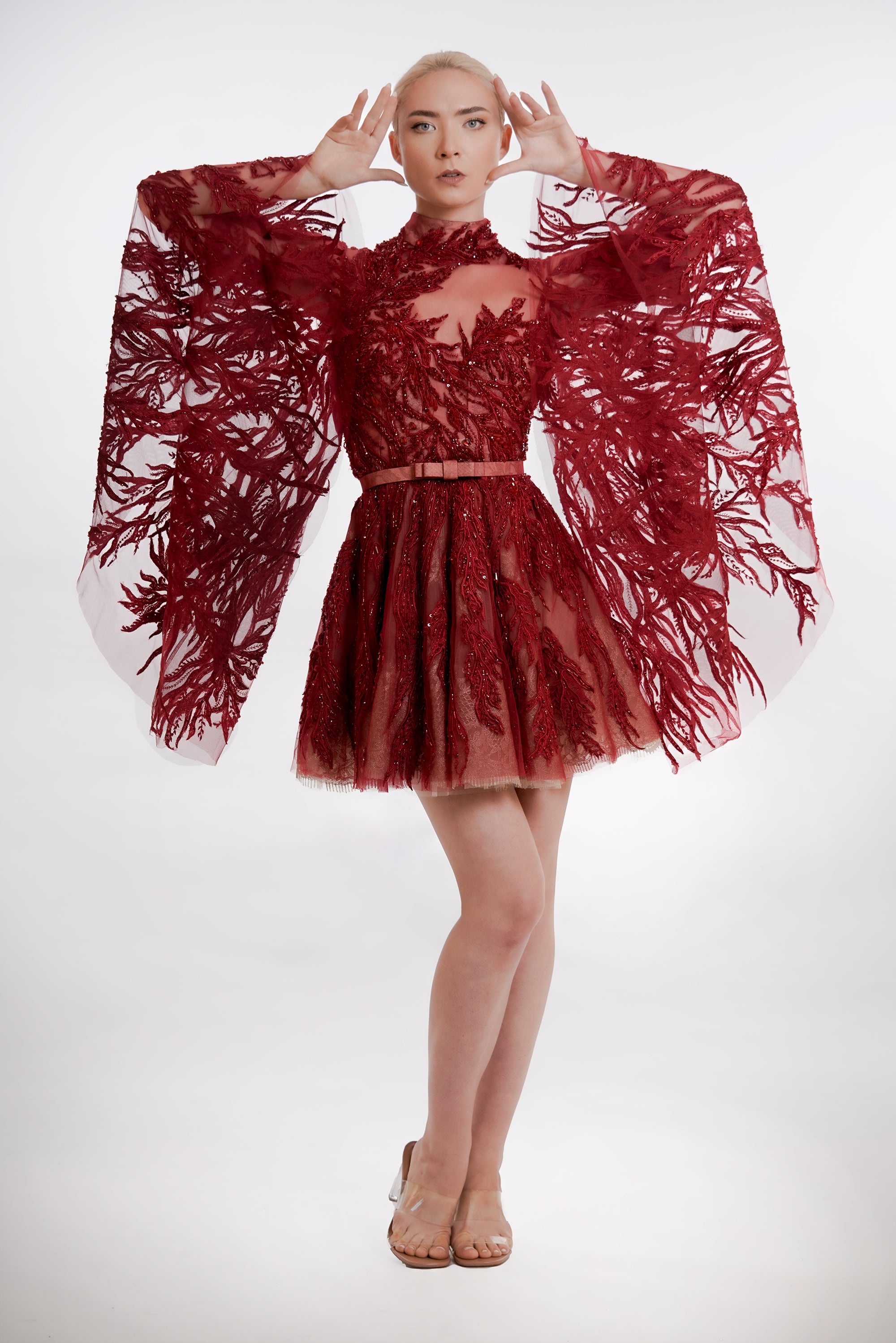 Swan's Scarlet Elegance Dress