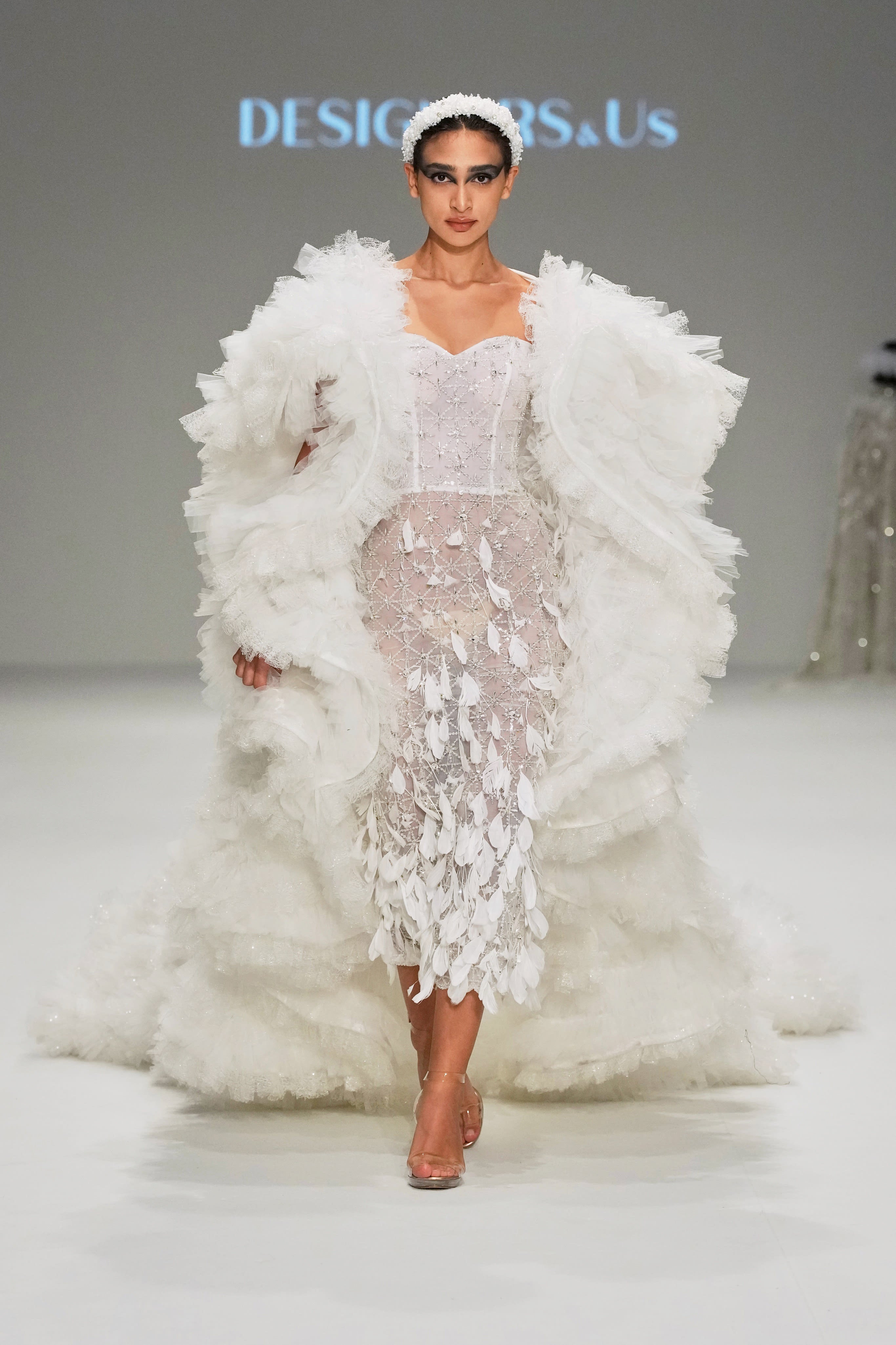 Swan's Feathered Splendor Dress