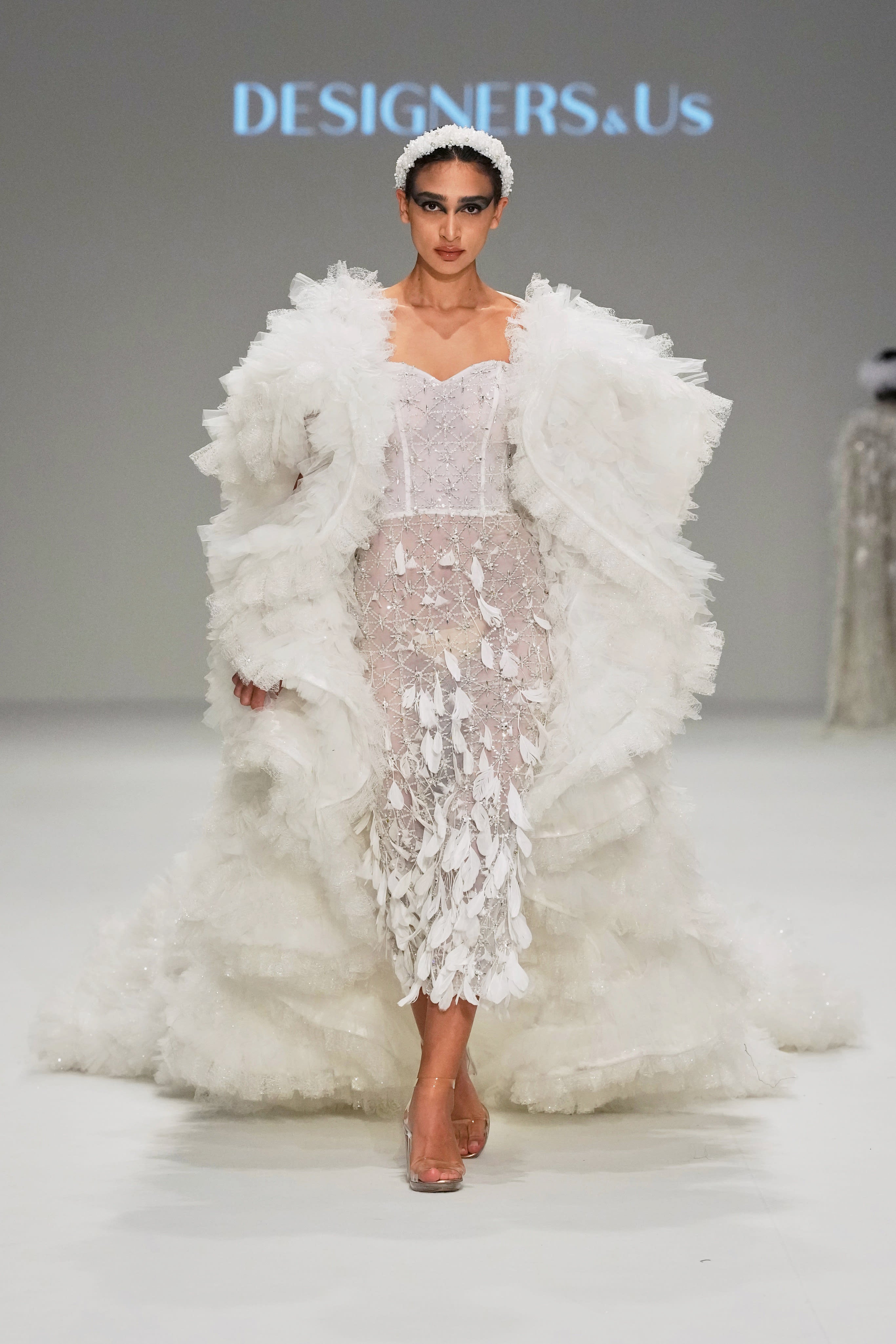 Swan's Feathered Splendor Dress