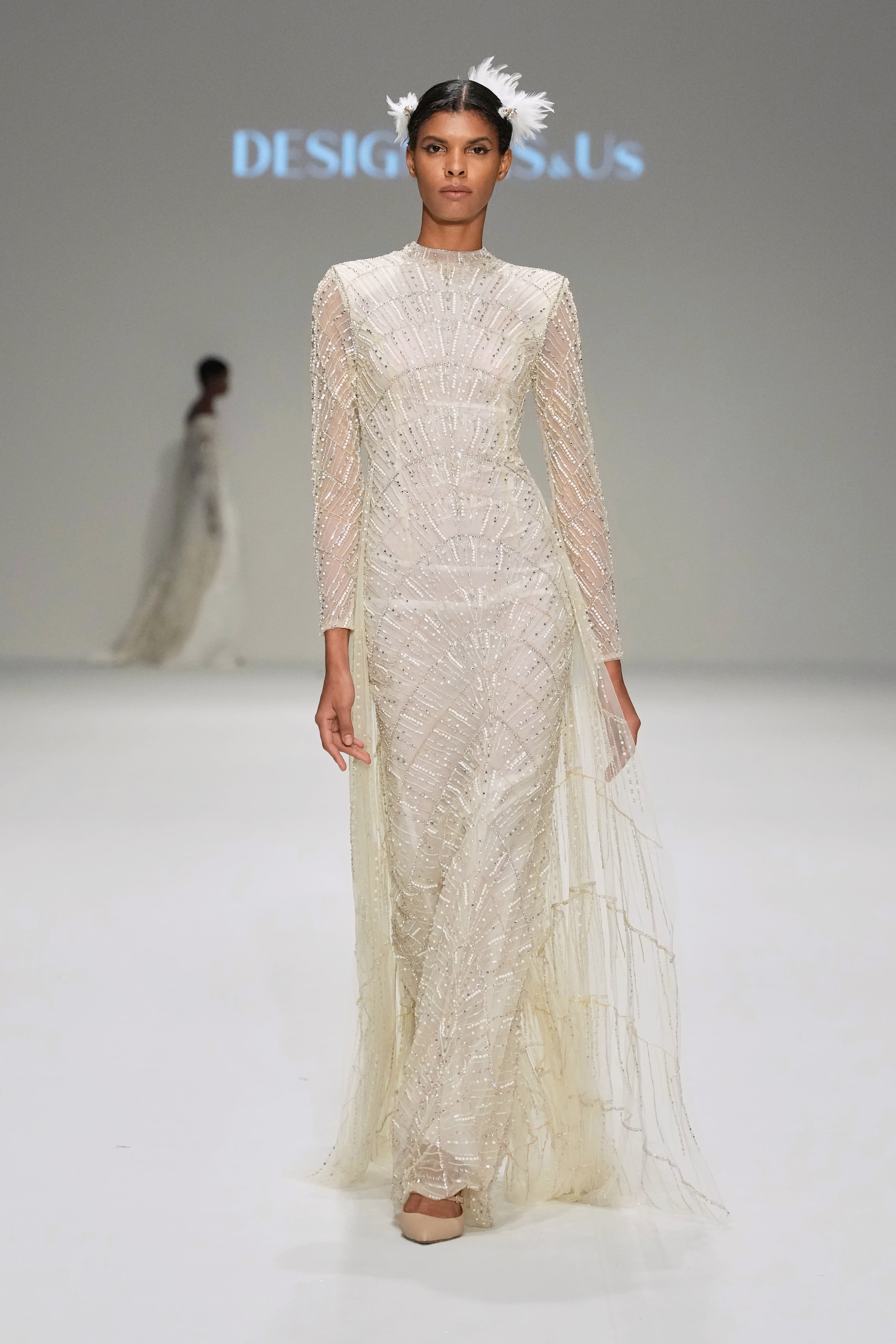Ivory Opulence Dress | Nivin Bashiti Dress