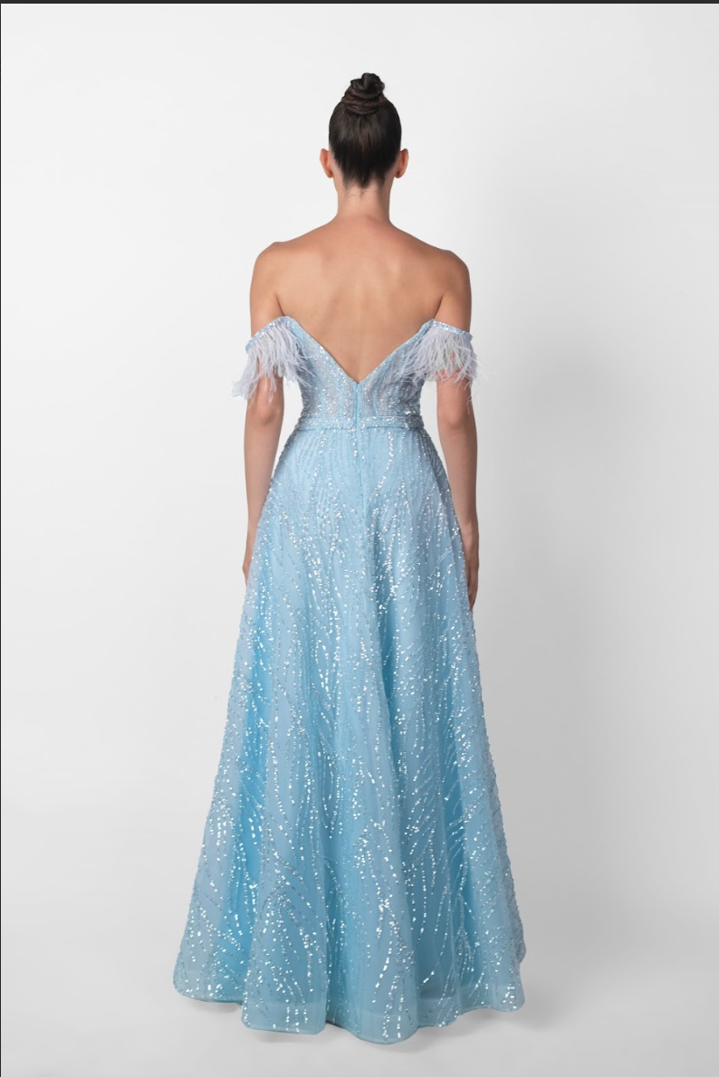 Opulent Feathers Dress