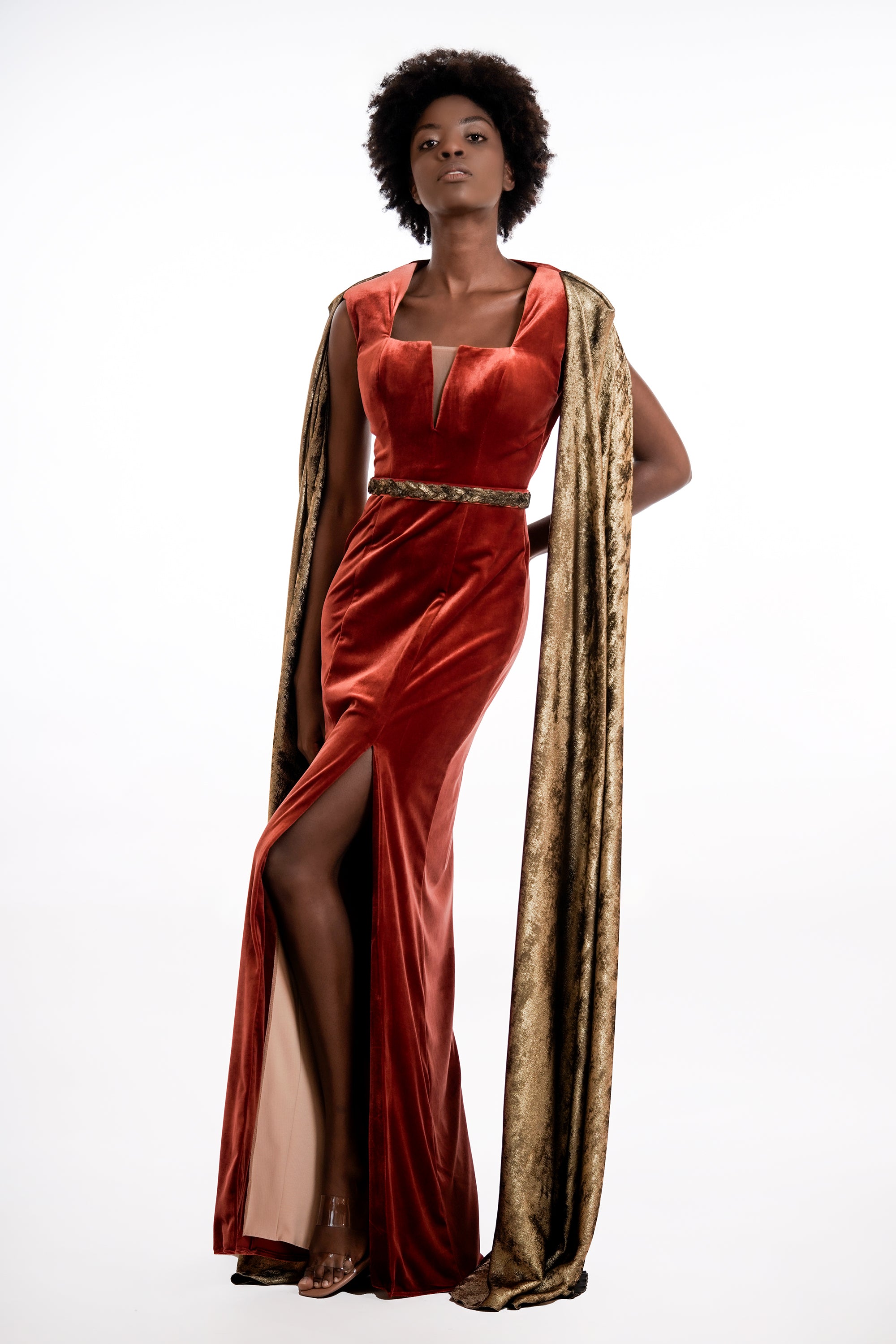 Crimson Harmony Dress