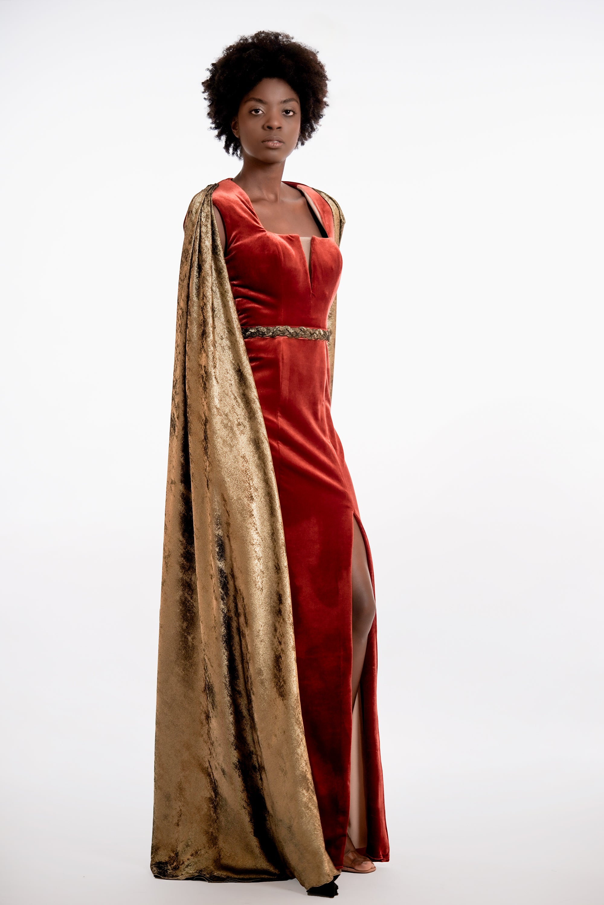 Crimson Harmony Dress