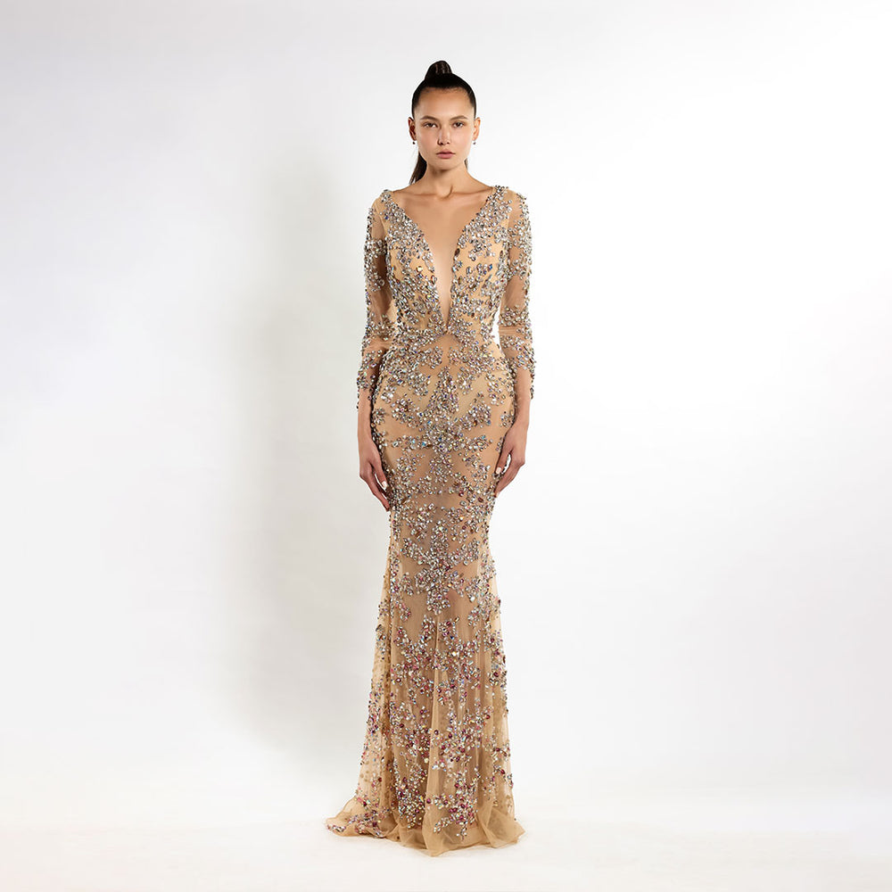 Radiant Crystal Crescendo Dress