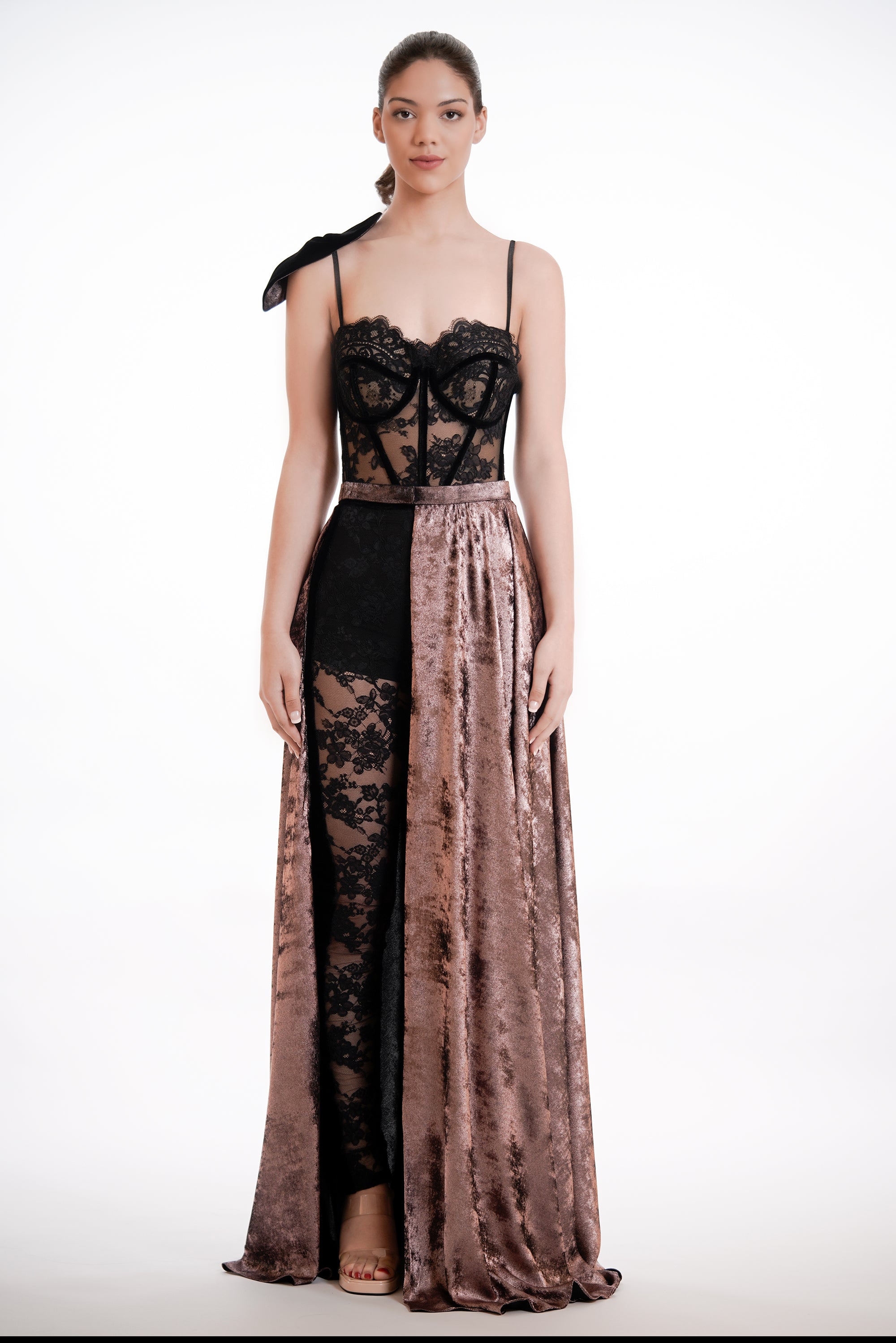 midnight lace dress Midnight Lace Long Dress