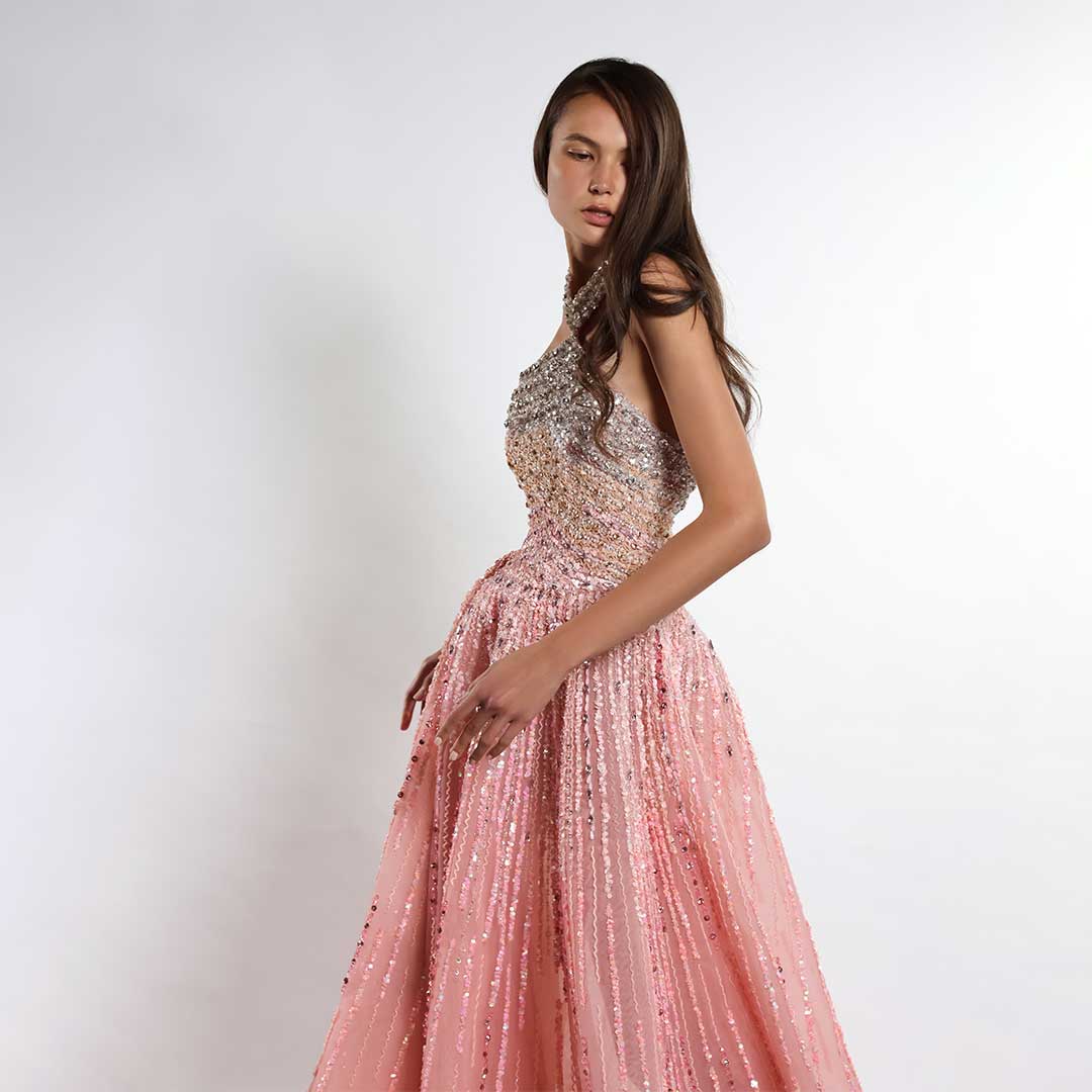 Ethereal Jewel Gown | Beaded A Line Dress | Designers & Us Ethereal Jewel Gown | Beaded A Line Dress | Designers & Us