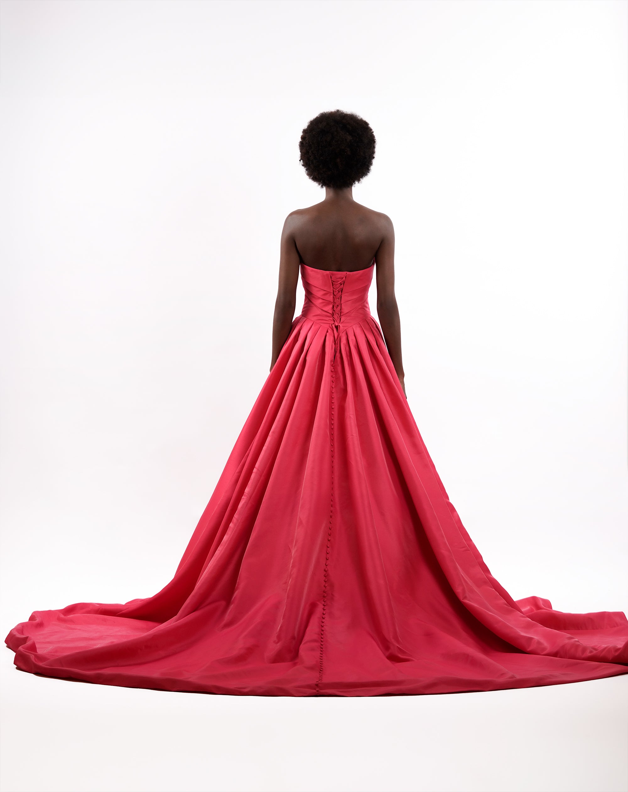 Rihanna Strapless Sweetheart Neckline Gown with Pleated Waistline Designers & Us Rihanna Strapless Sweetheart Neckline Gown with Pleated Waistline Designers & Us