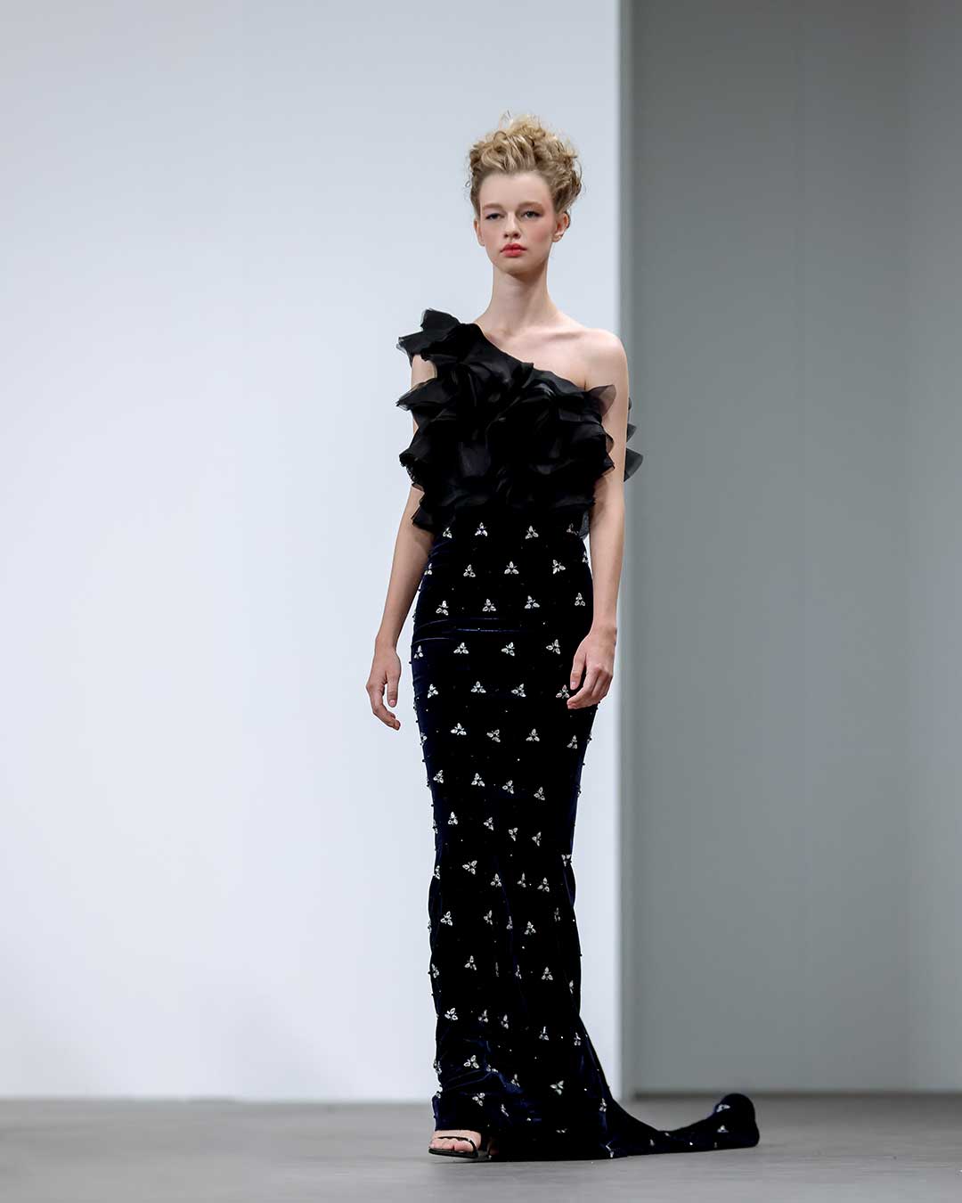 elegant masquerade ball dresses Stunning Black Satin Masquerade Black prom dress with High Split and Strapless A-line
