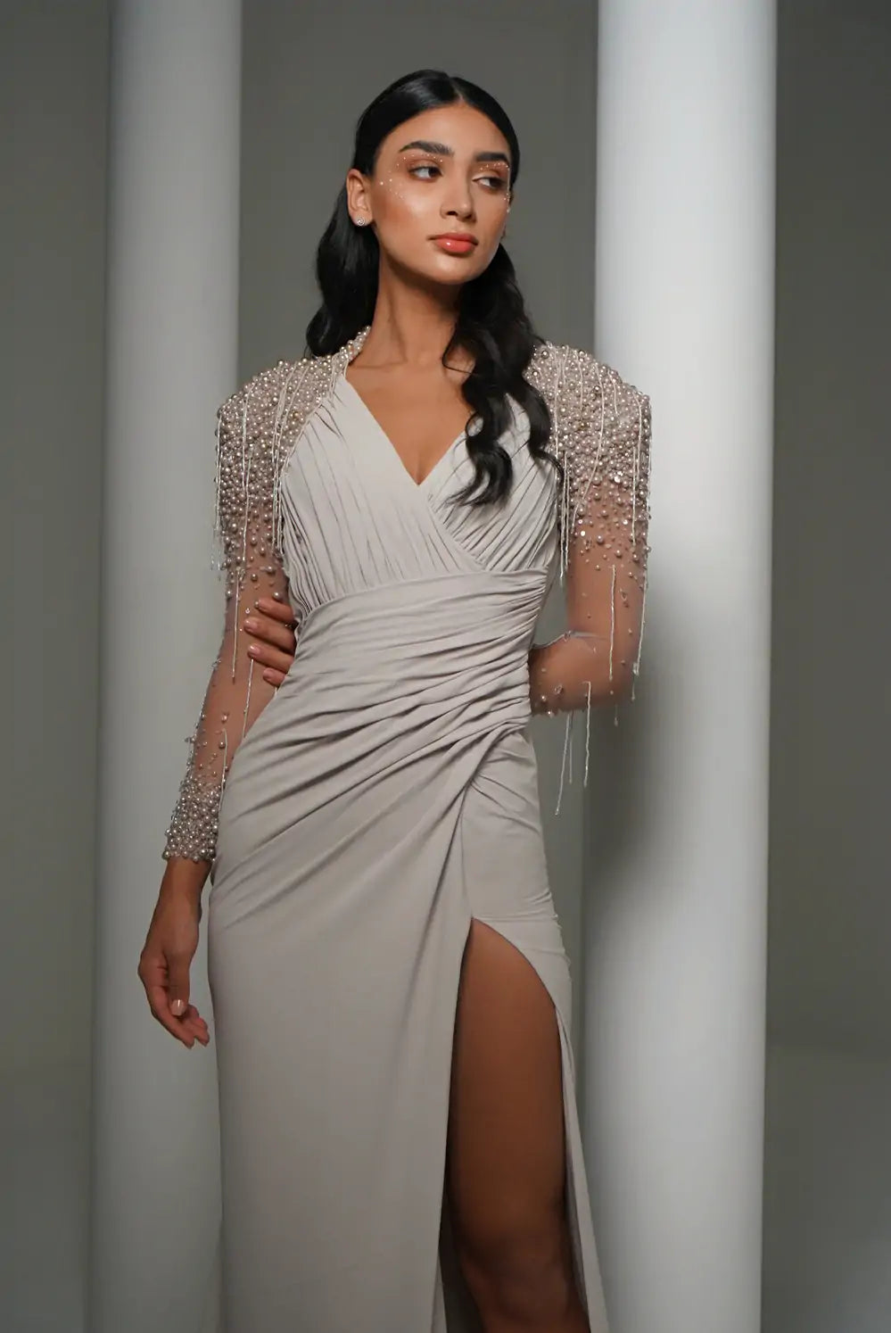 Celestia Pearl Elegance Dress