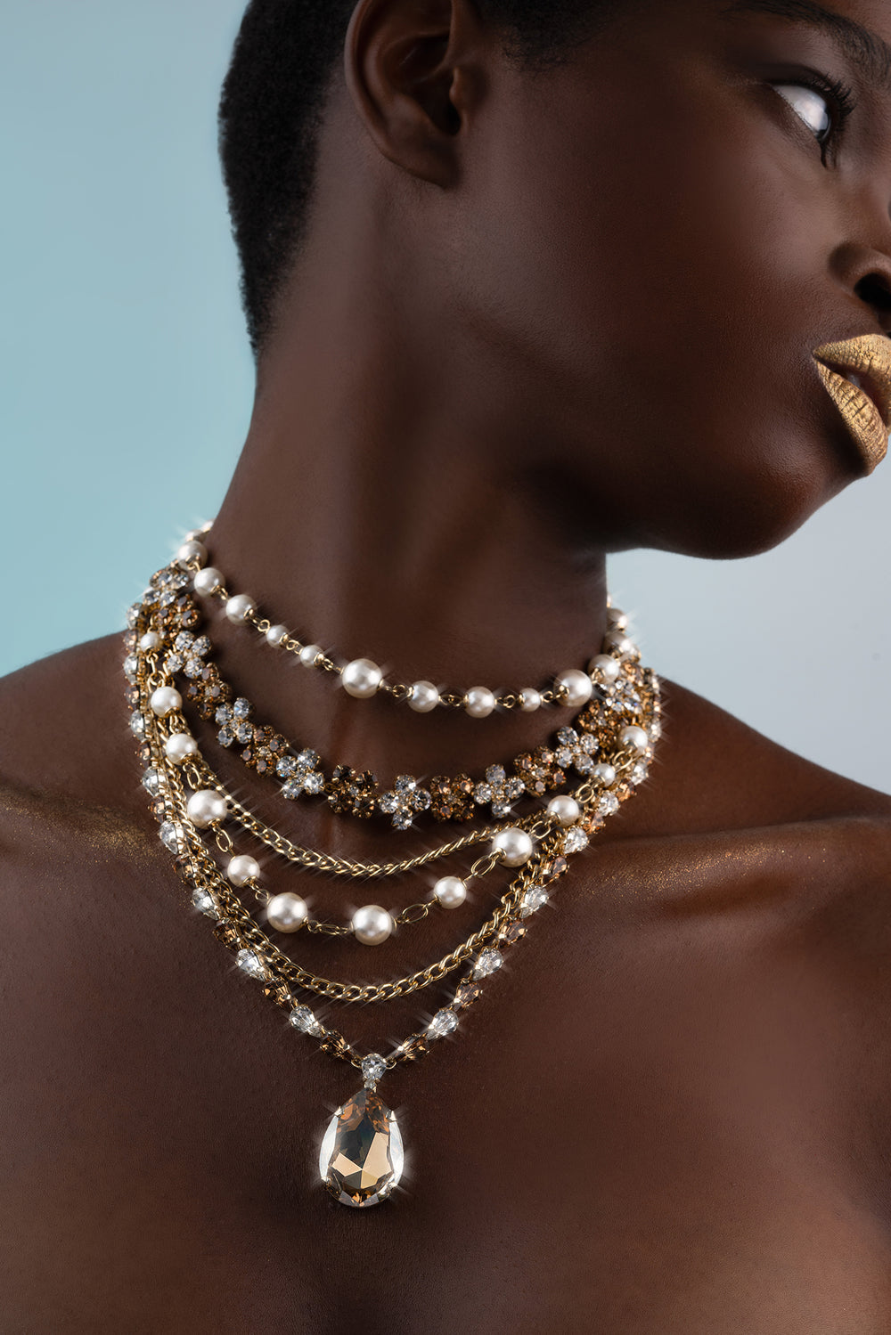 Golden Grace Pearl Necklace