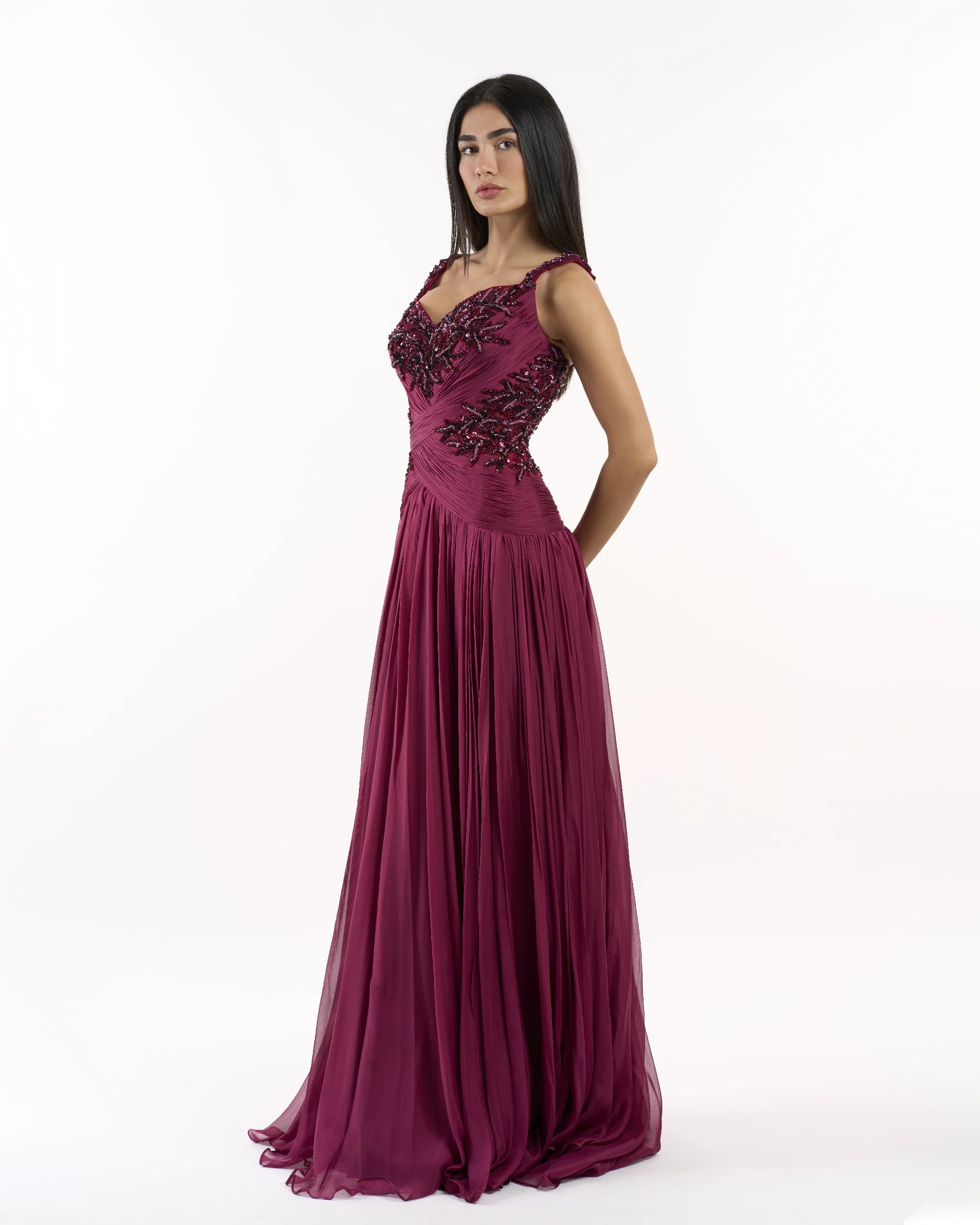 Wine Crimson Enchantress Dress