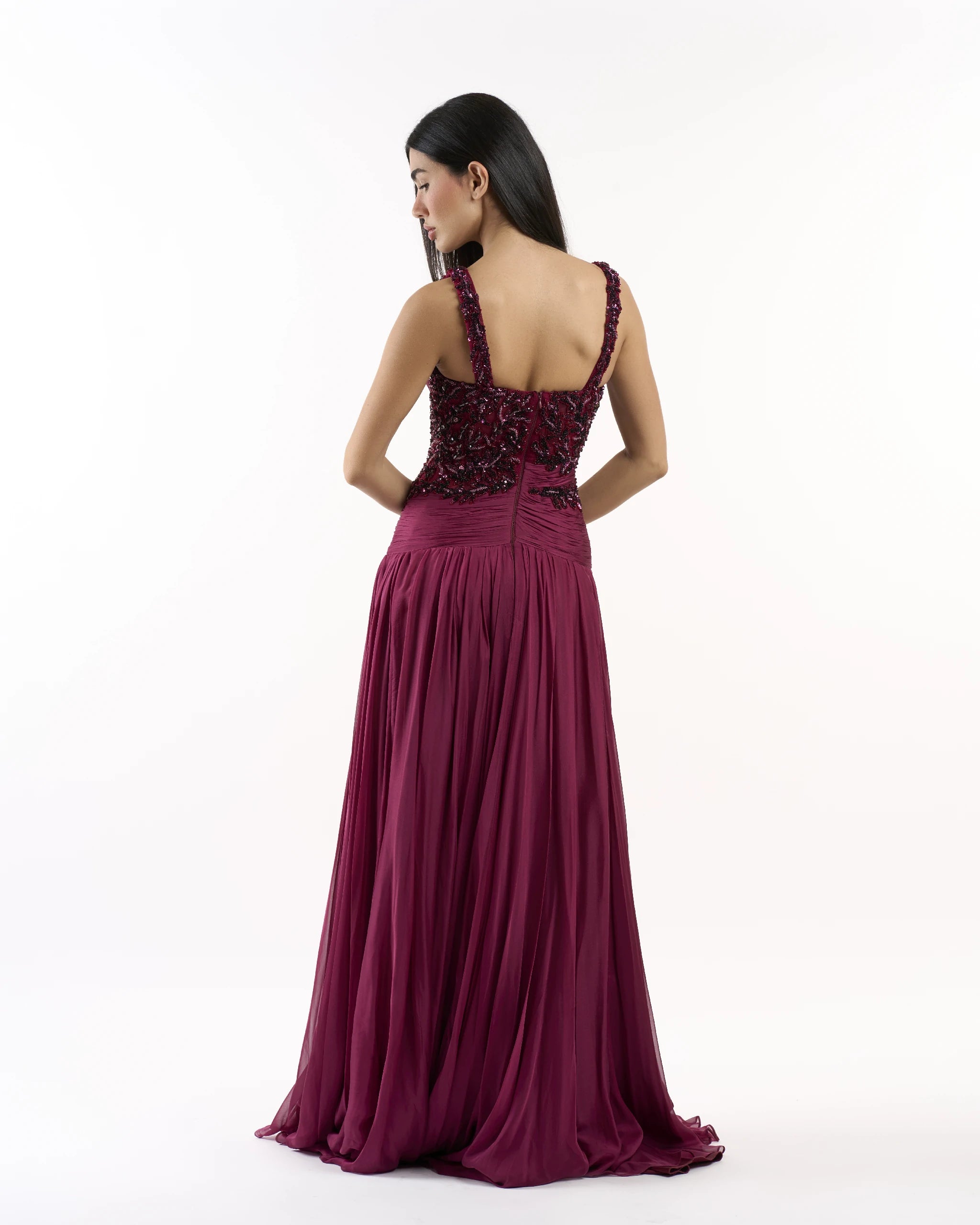 Wine Crimson Enchantress Dress