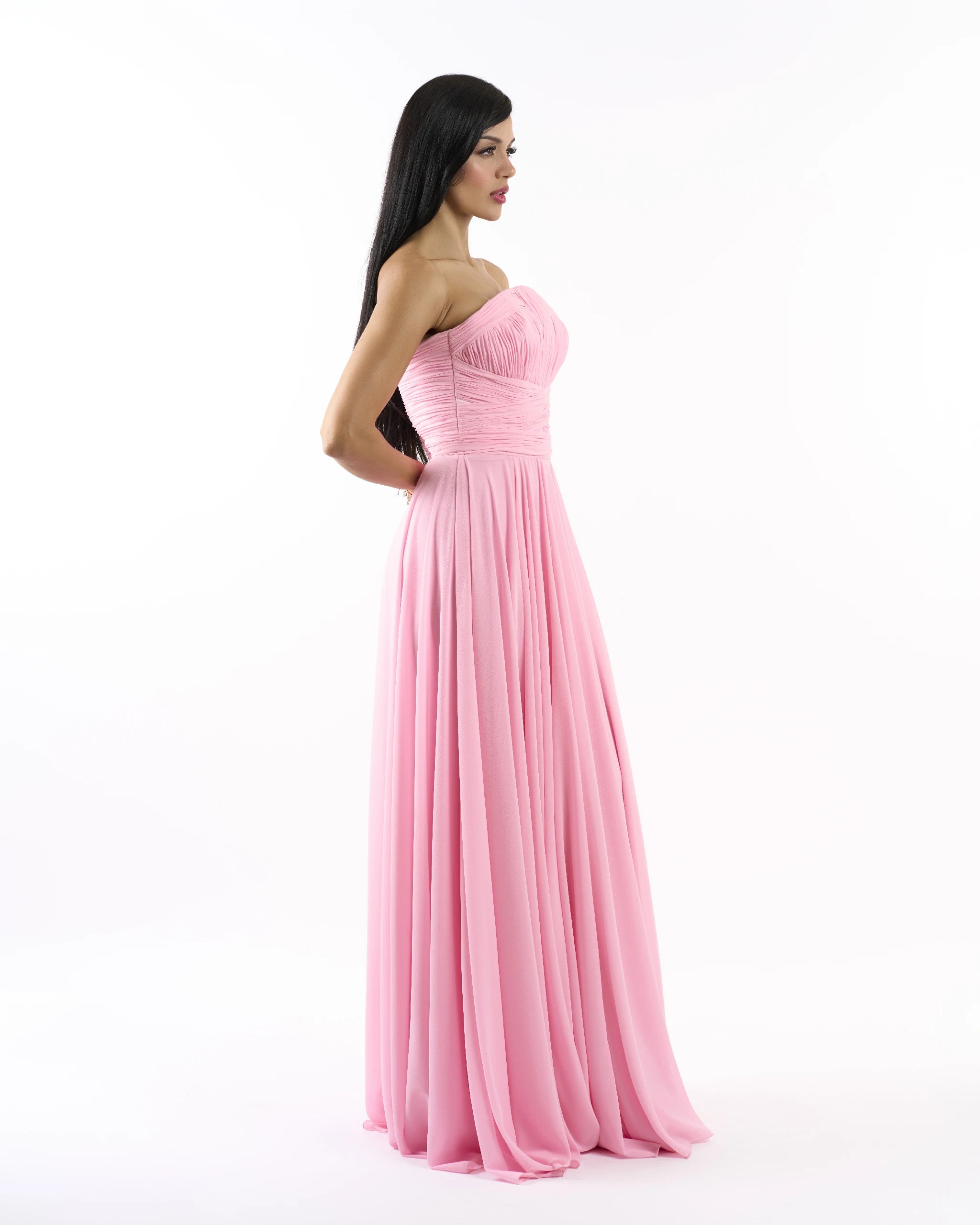 Blush Whisper Strapless Dress
