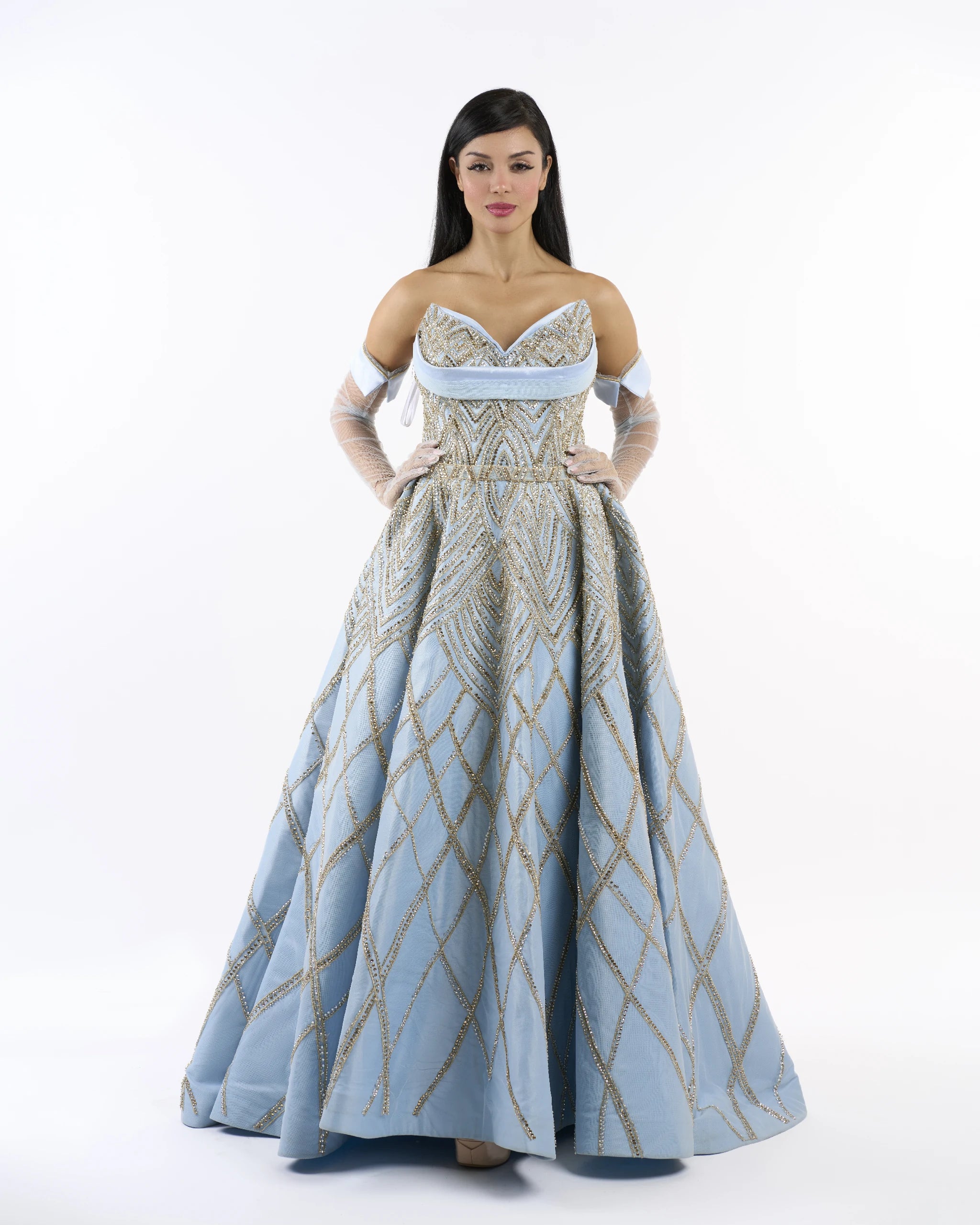 Powder Blue Windsor Ballgown