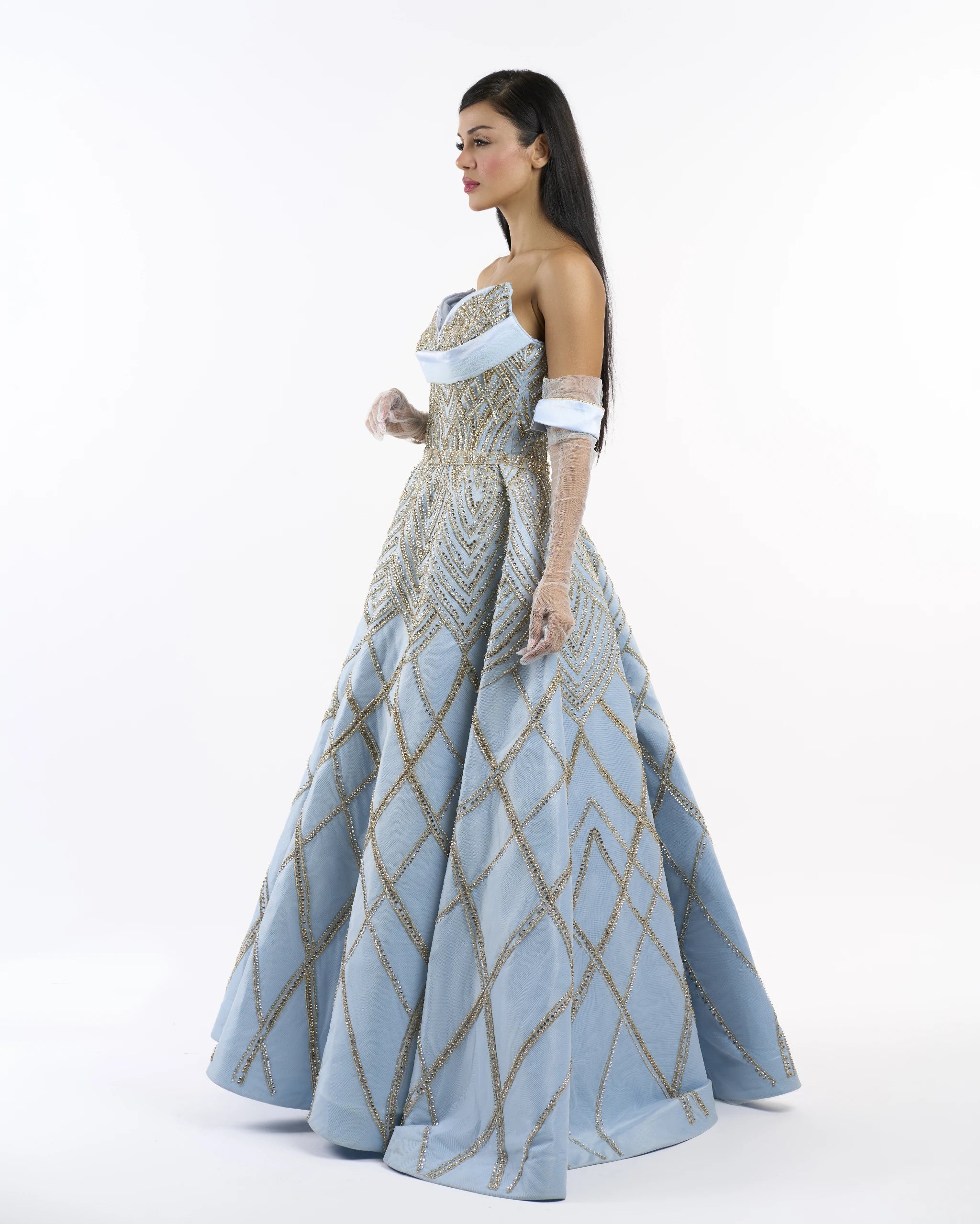 Powder Blue Windsor Ballgown