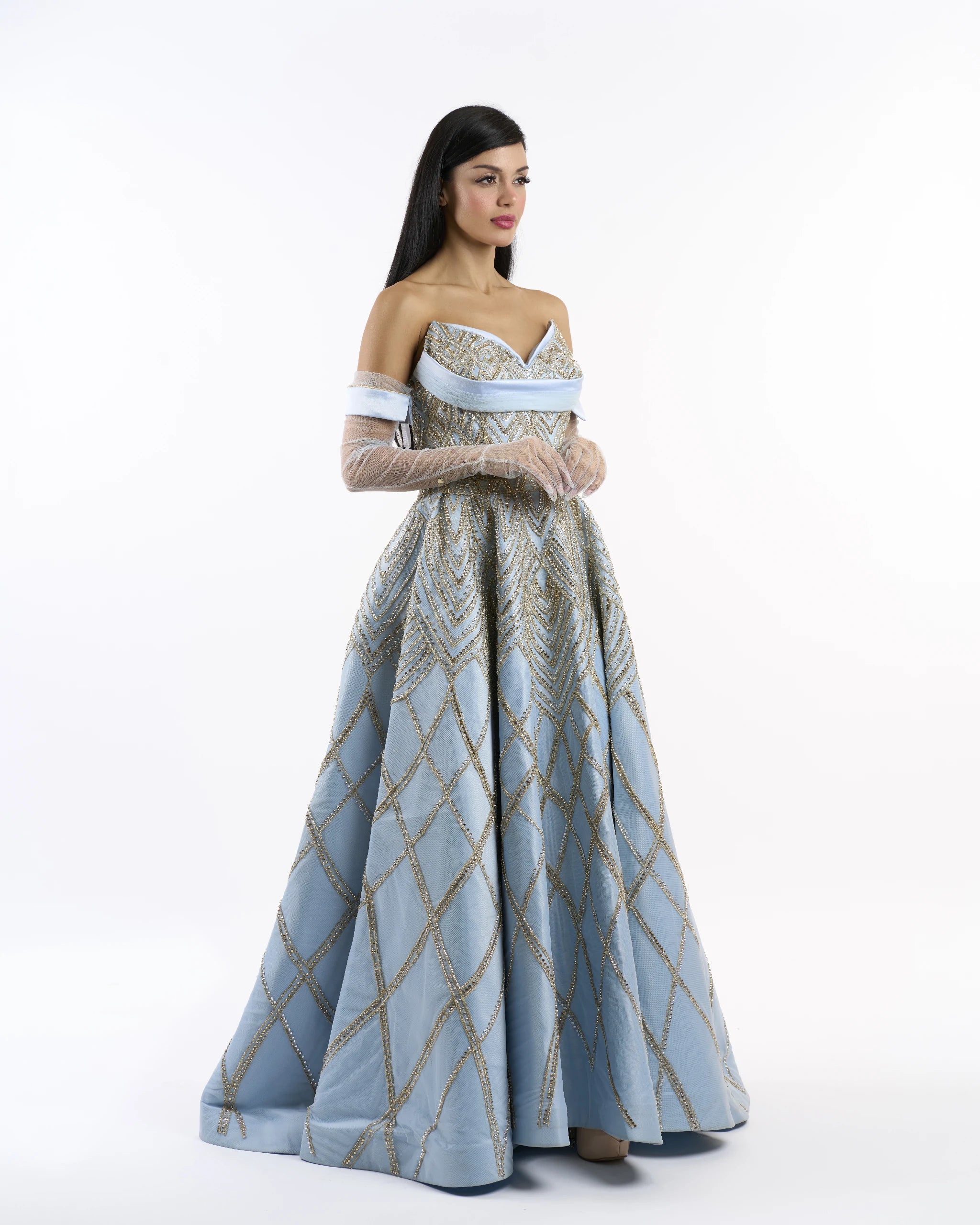Powder Blue Windsor Ballgown