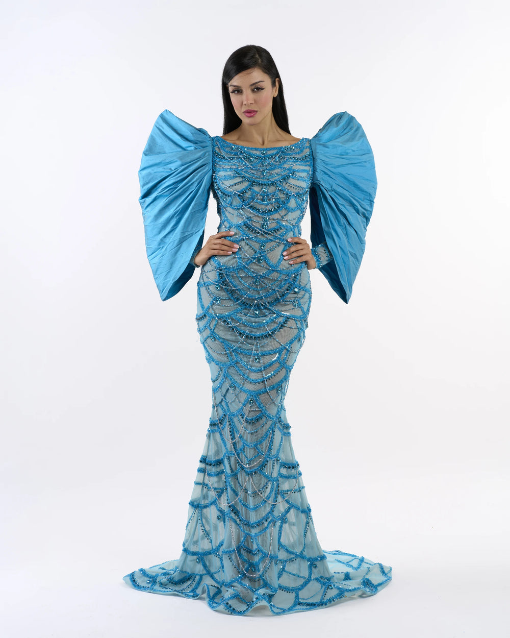 Teal Royal Armor Dress