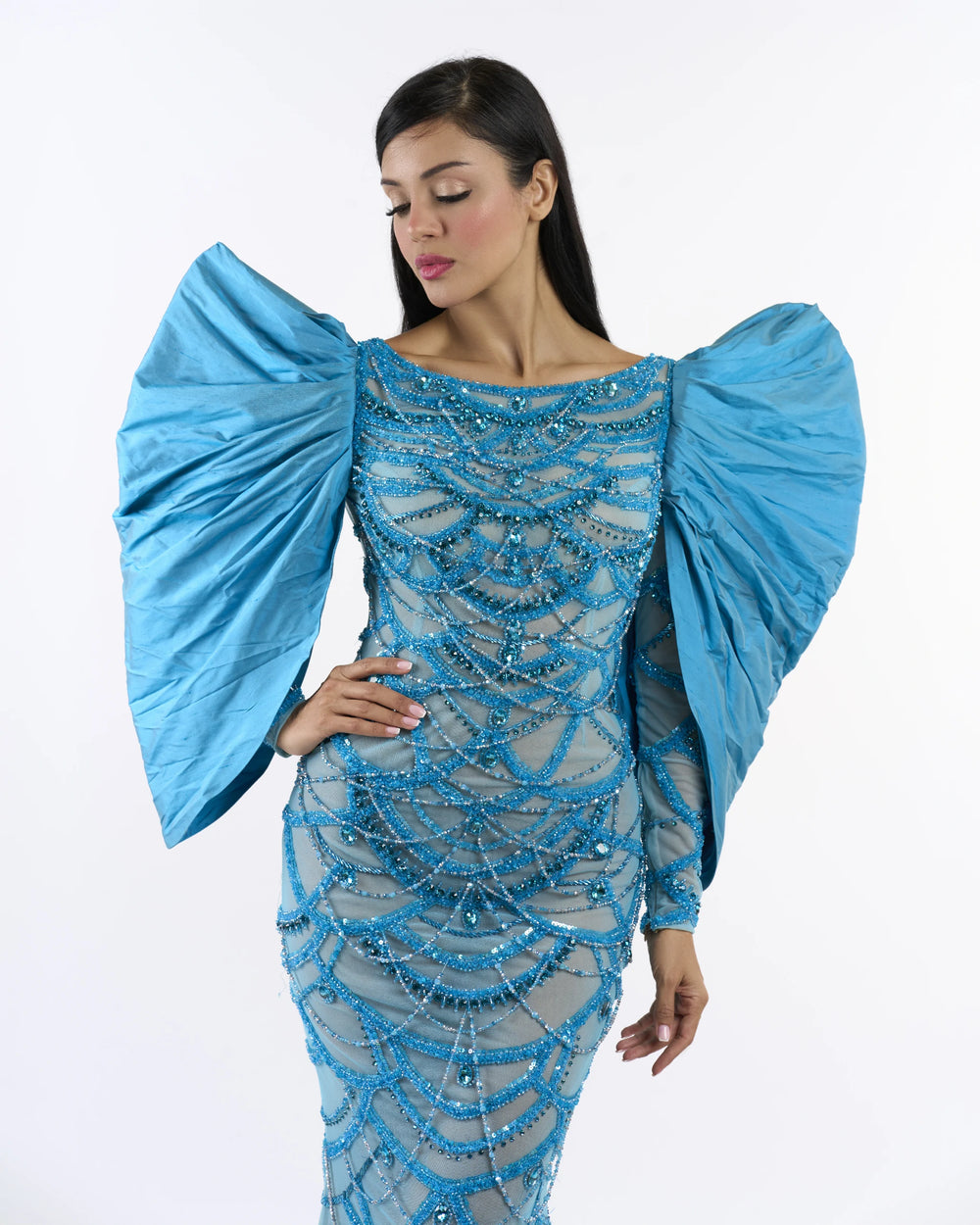 Teal Royal Armor Dress