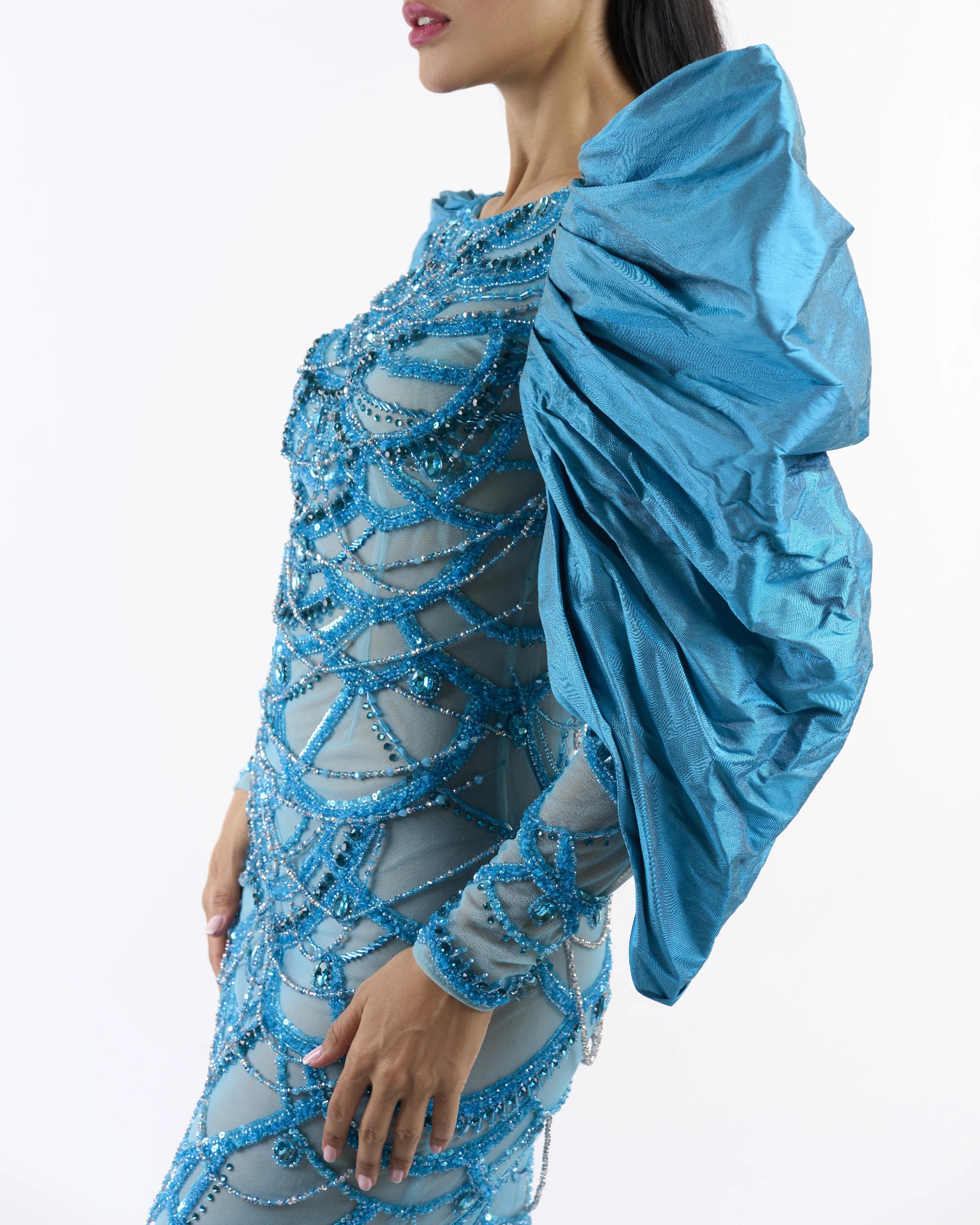 Teal Royal Armor Dress