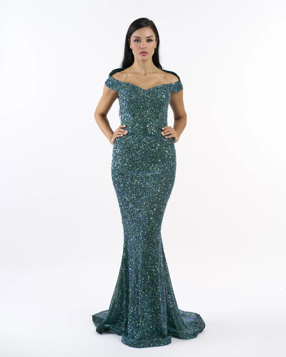 Emerald Stardust Siren Dress