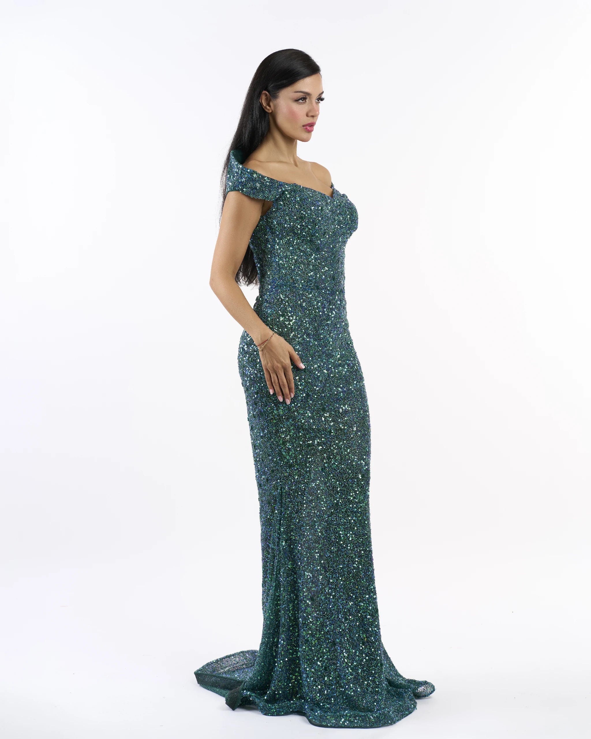 Emerald Stardust Siren Dress