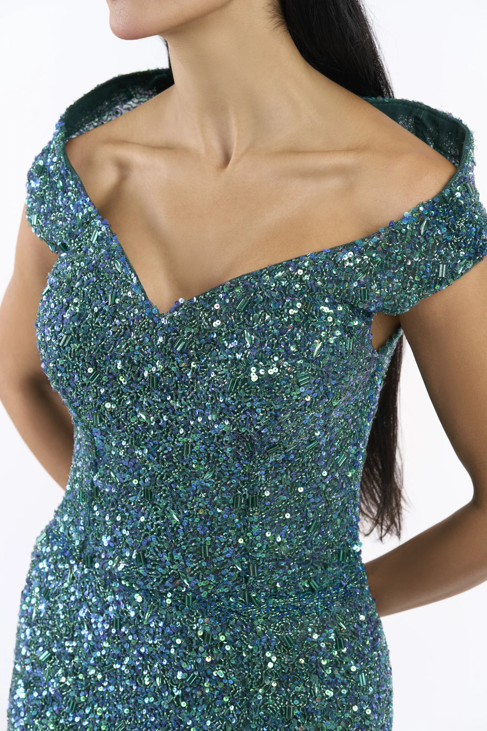 Emerald Stardust Siren Dress