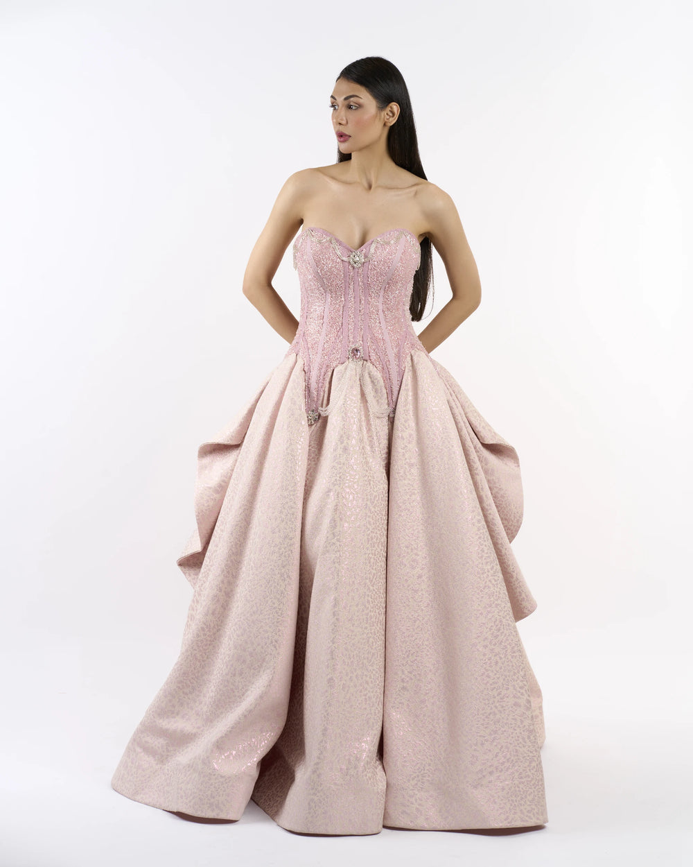 Blush Victorian Rose Dress
