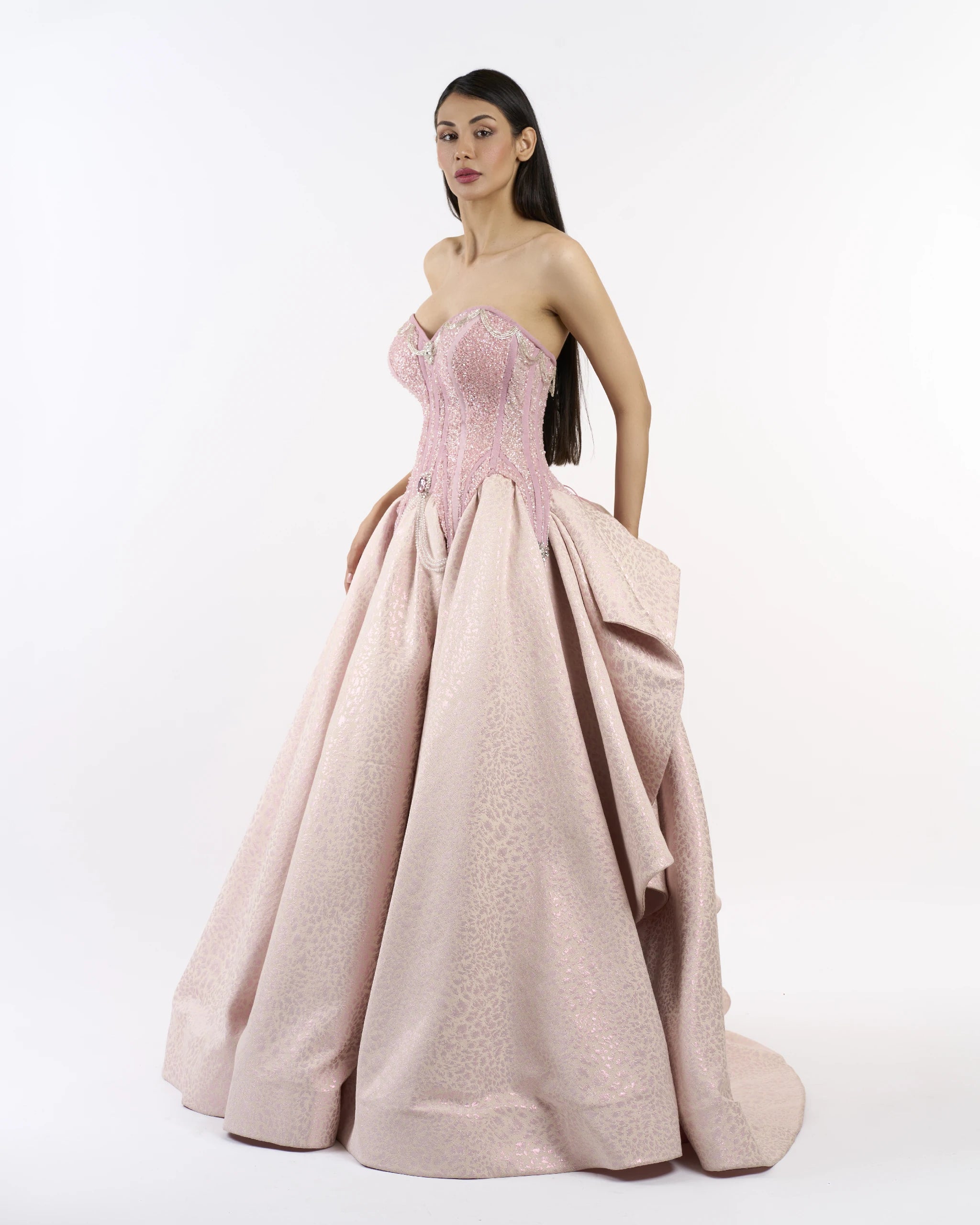 Blush Victorian Rose Dress