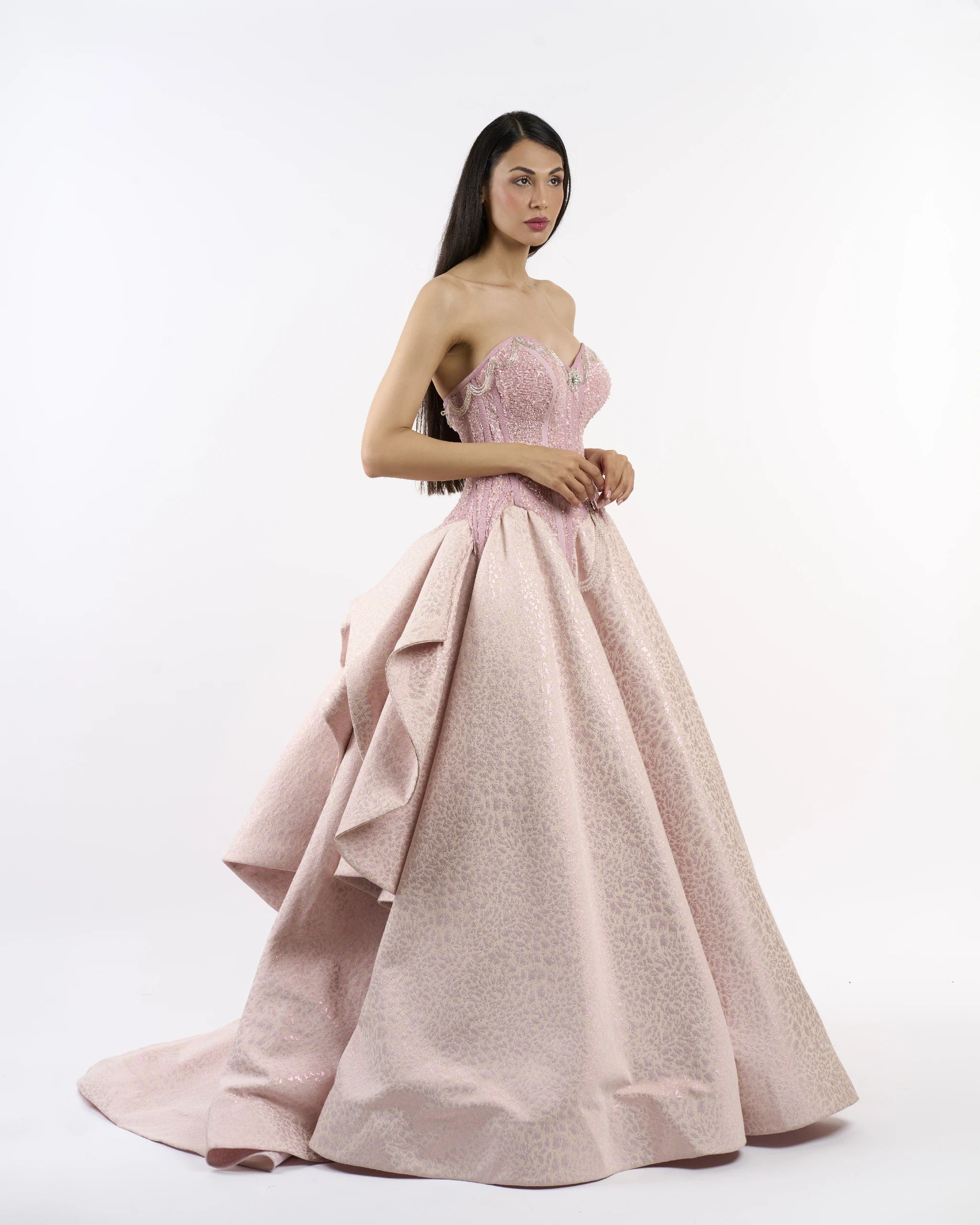 Blush Victorian Rose Dress