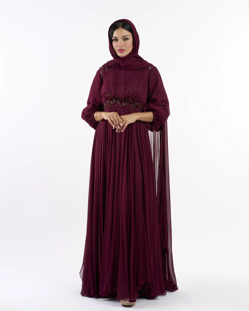 Regal Garnet Empress Dress