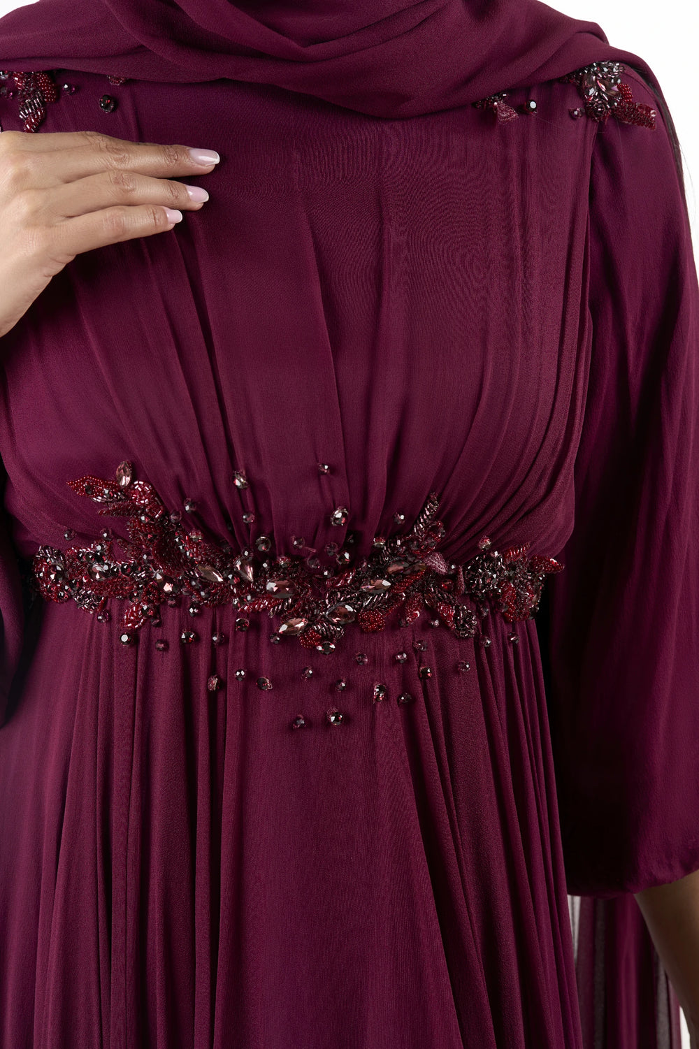 Regal Garnet Empress Dress