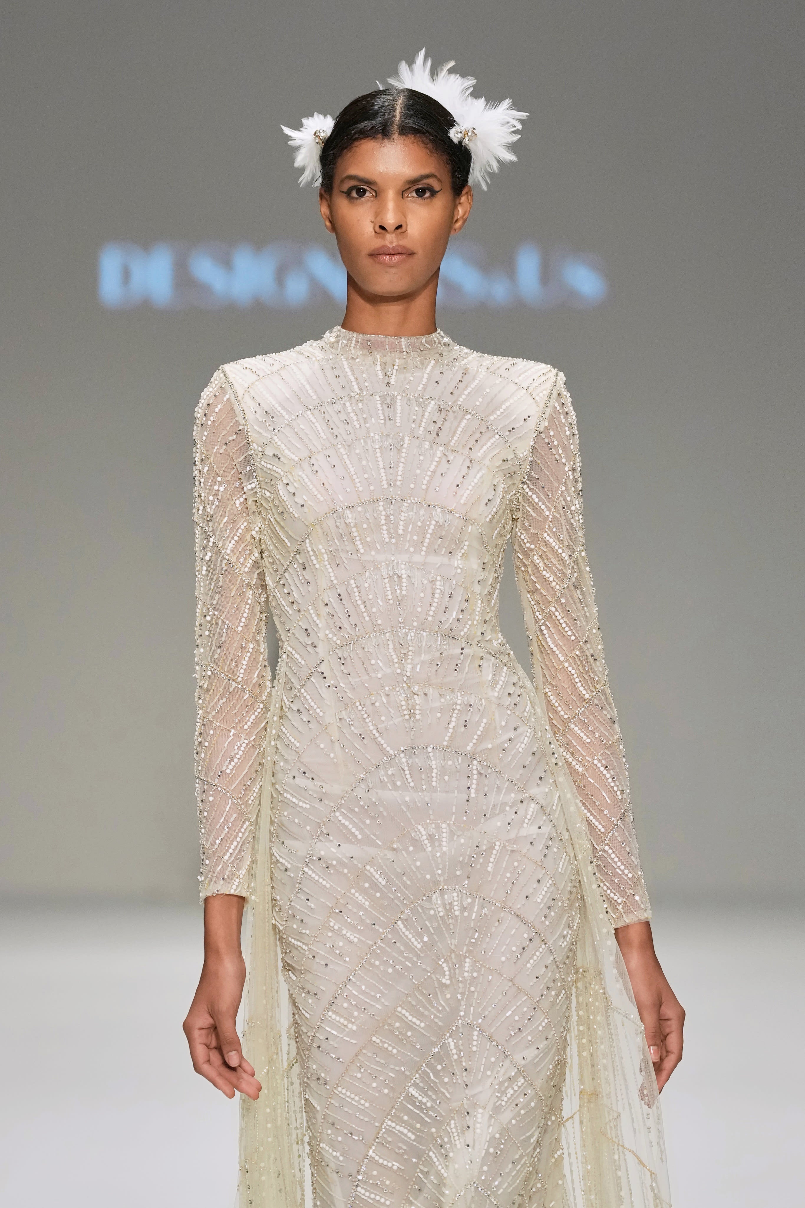 Ivory Opulence Dress | Nivin Bashiti Dress