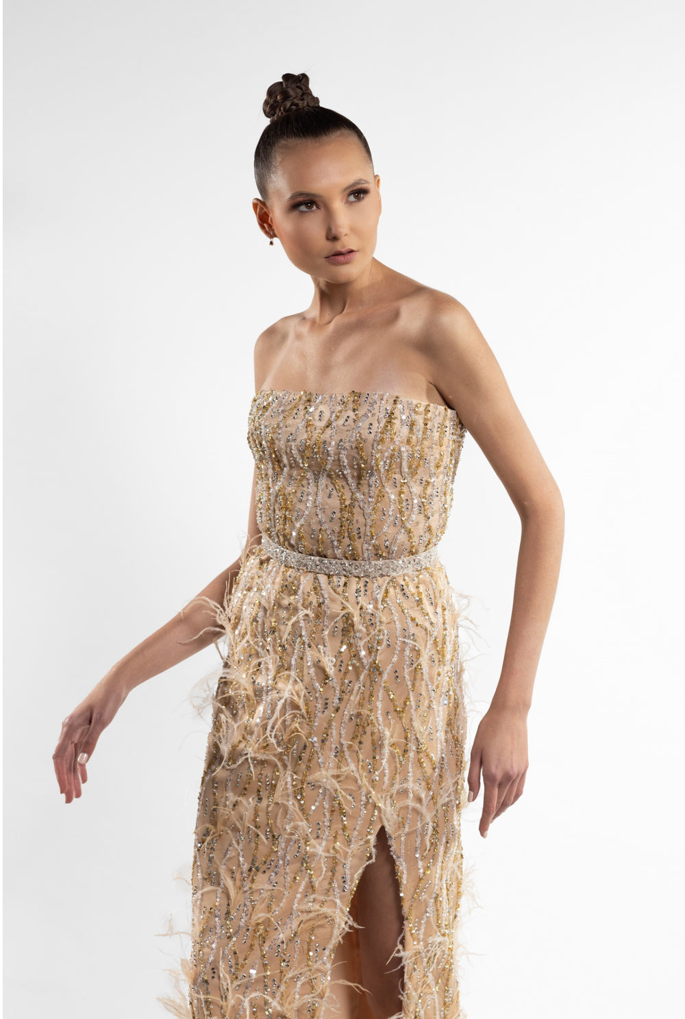 Feathered Elegance Dress