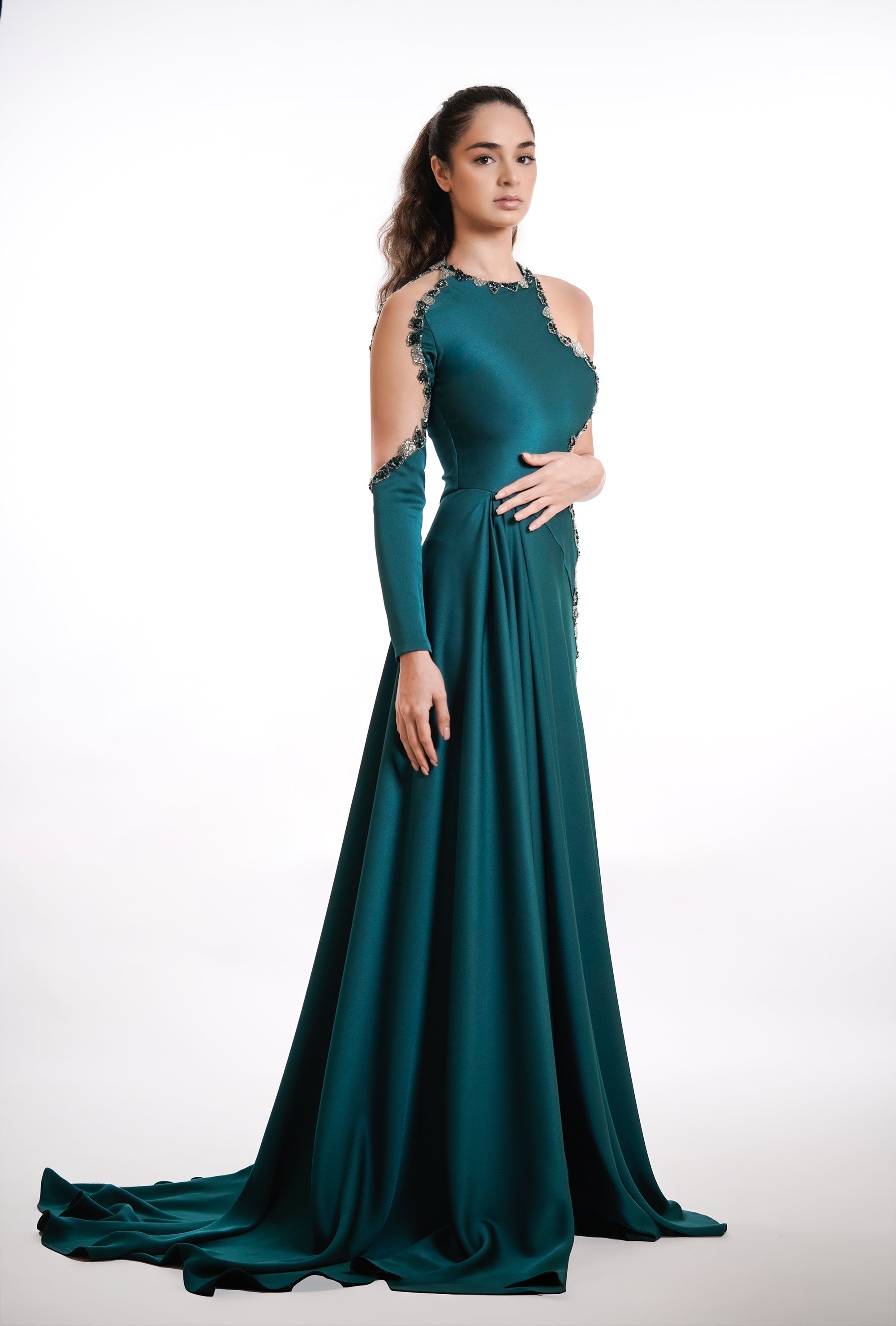 Emerald Radiance Dress